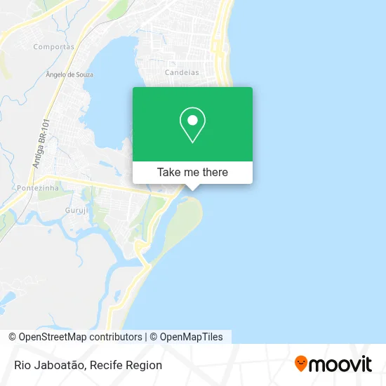 Rio Jaboatão map