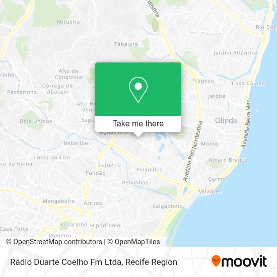 Rádio Duarte Coelho Fm Ltda map