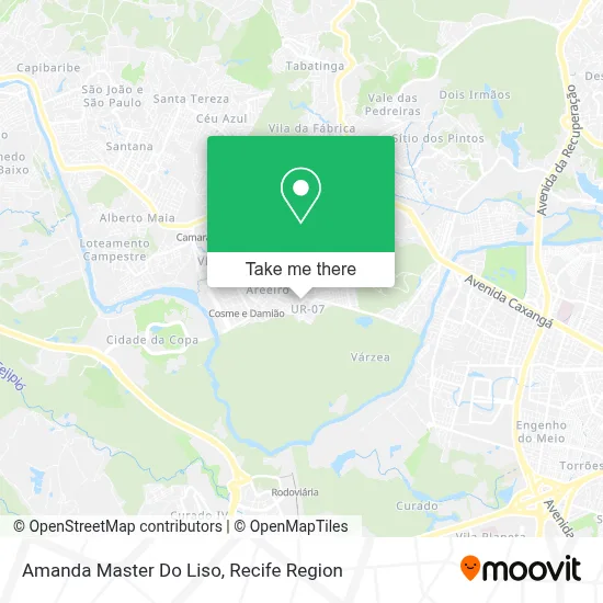 Amanda Master Do Liso map