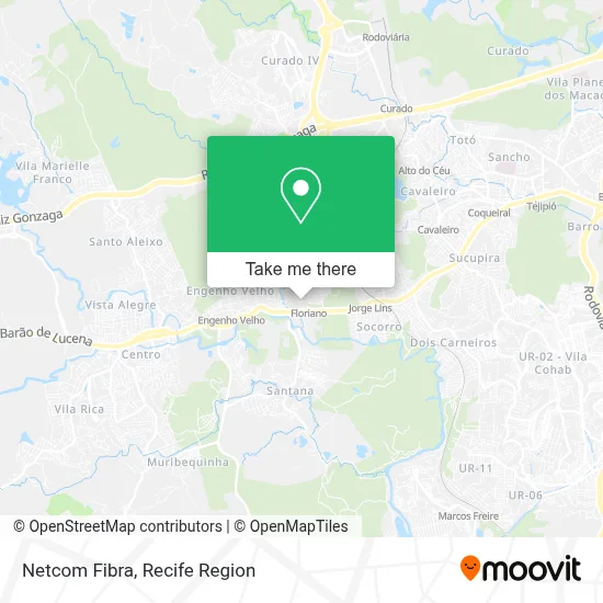 Netcom Fibra map