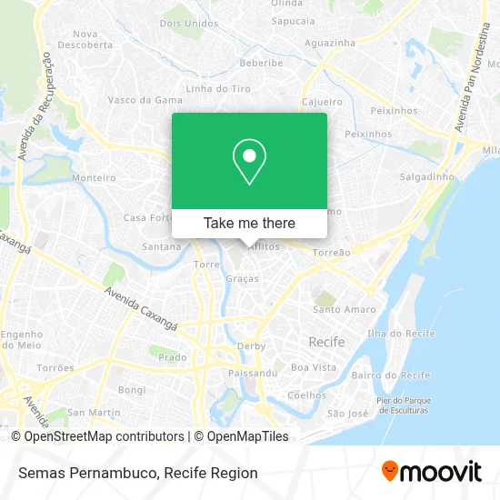 Semas Pernambuco map