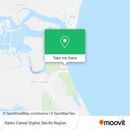 Rádio Canoe Digital map
