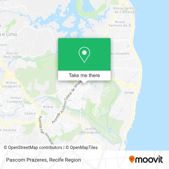 Pascom Prazeres map