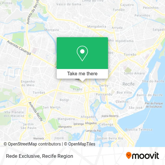 Rede Exclusive map