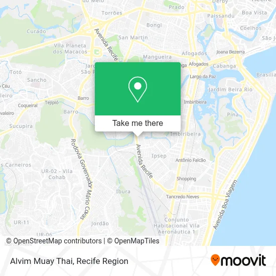 Alvim Muay Thai map