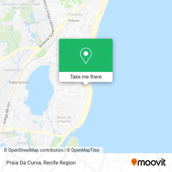 Praia Da Curva map