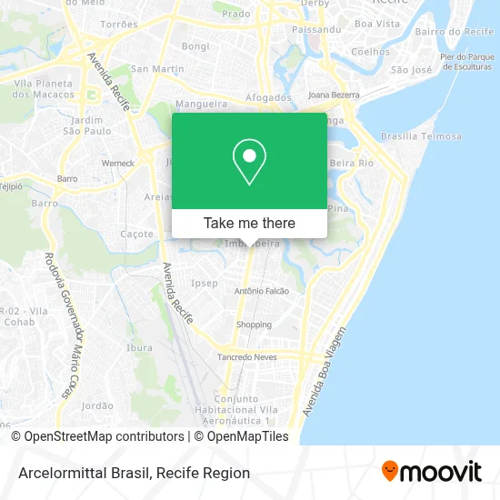 Arcelormittal Brasil map