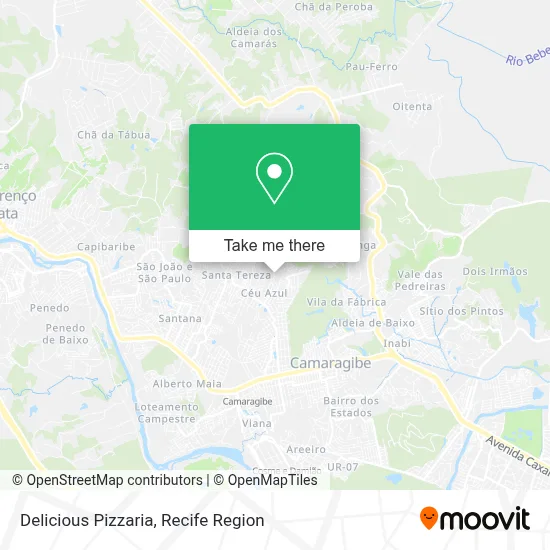 Delicious Pizzaria map