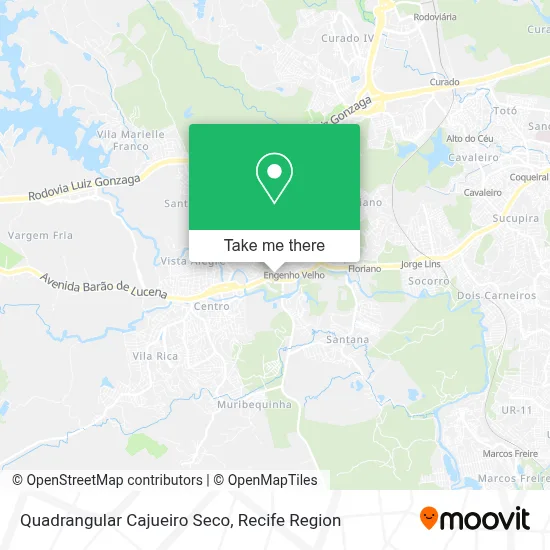 Quadrangular Cajueiro Seco map