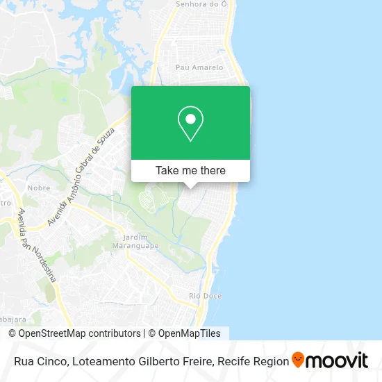 Rua Cinco, Loteamento Gilberto Freire map