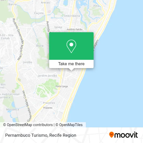 Pernambuco Turismo map