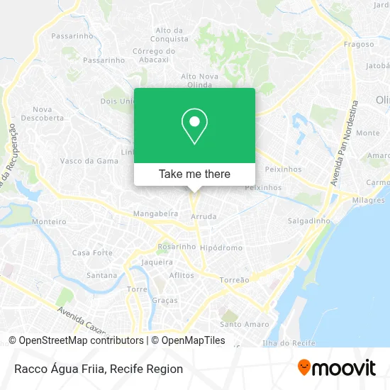 Racco Água Friia map