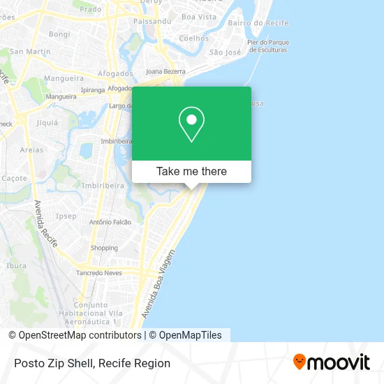 Posto Zip Shell map