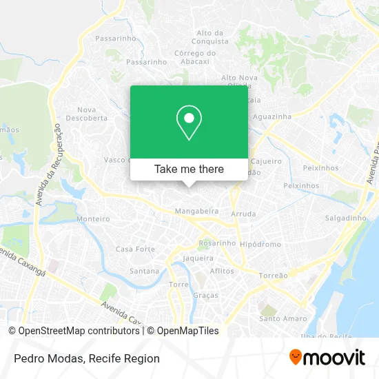 Pedro Modas map