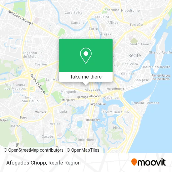Afogados Chopp map