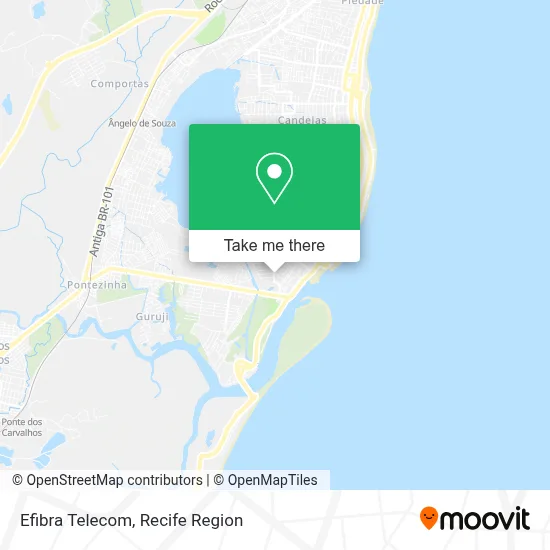 Efibra Telecom map