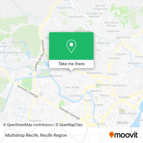 Multishop Recife map
