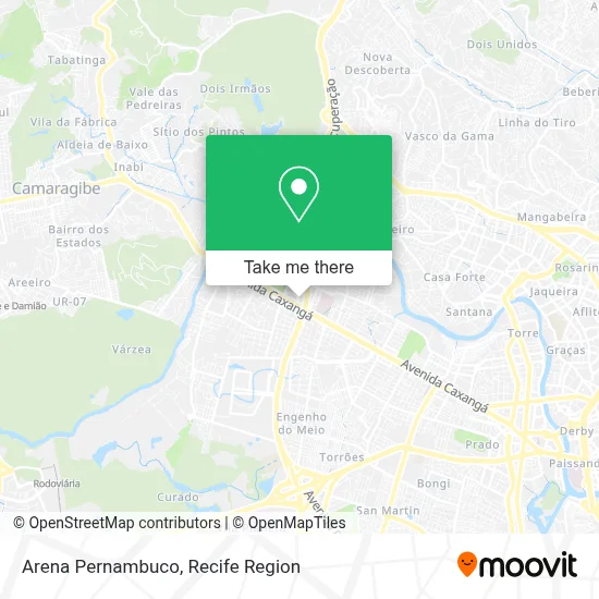 Arena Pernambuco map