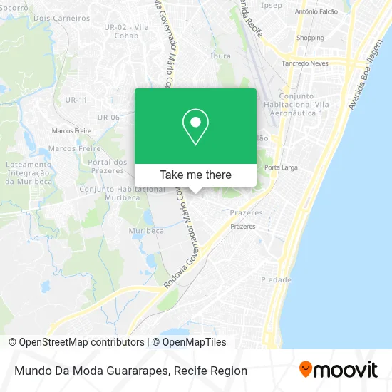 Mundo Da Moda Guararapes map