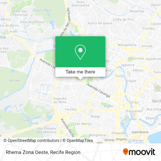 Rhema Zona Oeste map