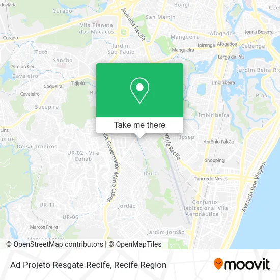 Ad Projeto Resgate Recife map