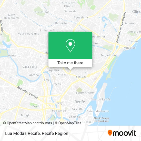 Lua Modas Recife map