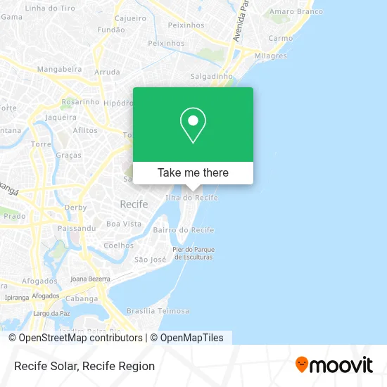Recife Solar map