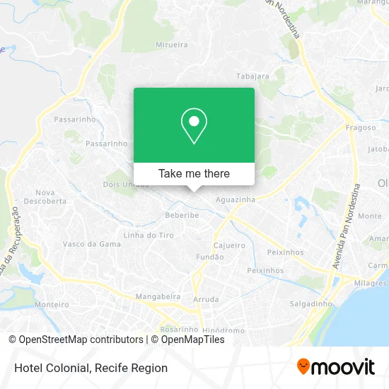 Hotel Colonial map