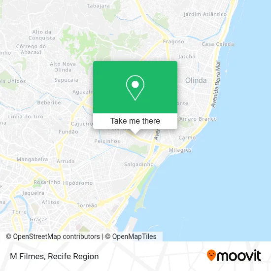 M Filmes map
