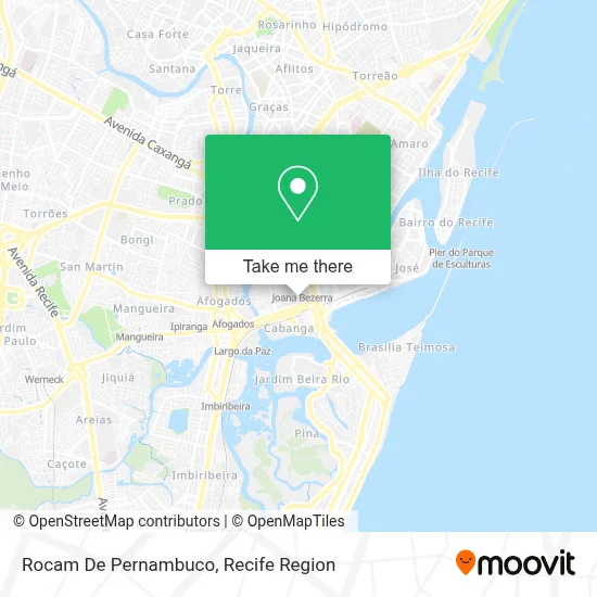 Rocam De Pernambuco map