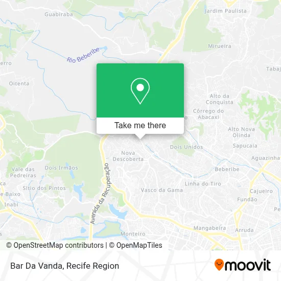 Bar Da Vanda map