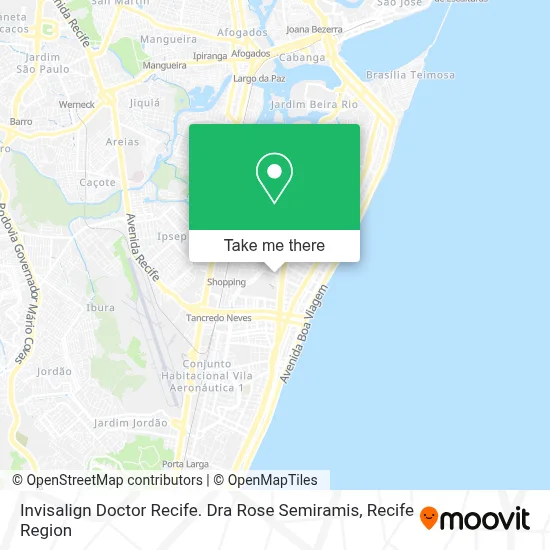 Invisalign Doctor Recife. Dra Rose Semiramis map