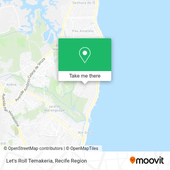 Let's Roll Temakeria map