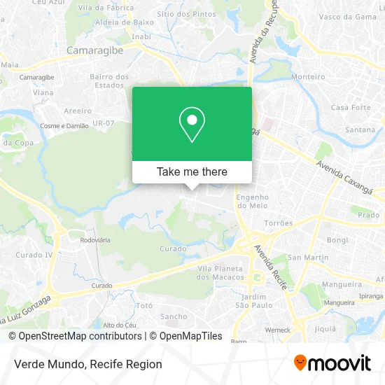 Verde Mundo map