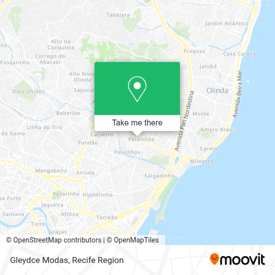 Gleydce Modas map