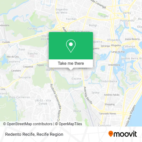 Redento Recife map