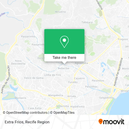 Extra Frios map