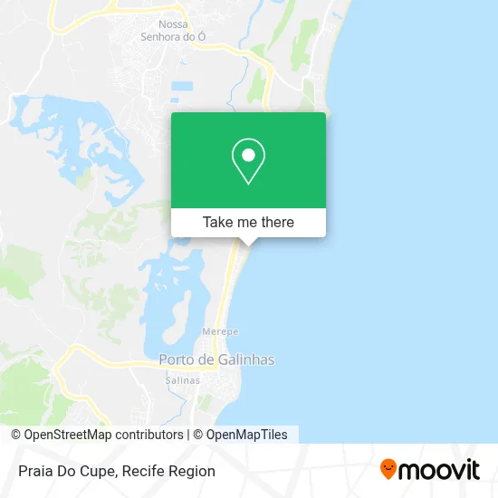 Praia Do Cupe map