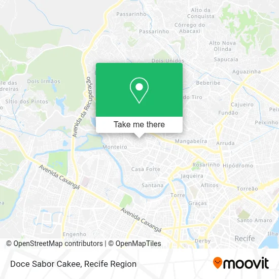 Doce Sabor Cakee map
