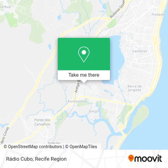 Rádio Cubo map