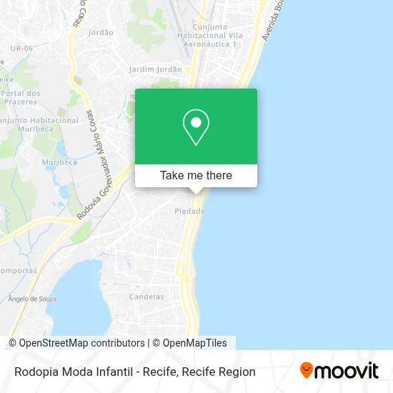 Rodopia Moda Infantil - Recife map