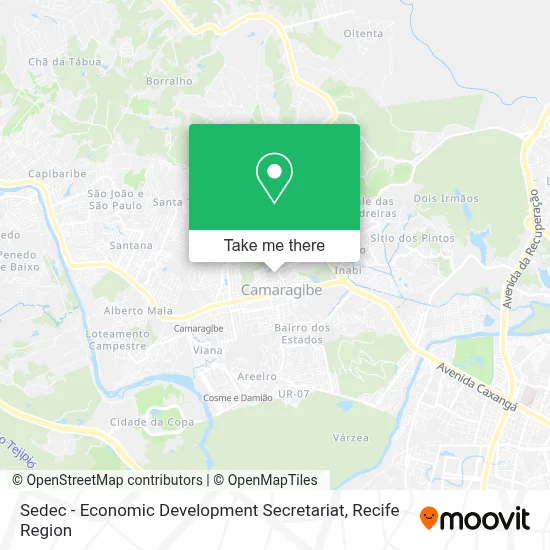 Sedec - Economic Development Secretariat map