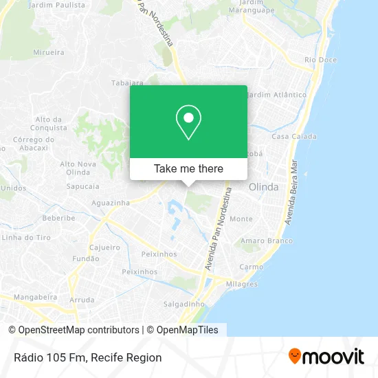 Rádio 105 Fm map