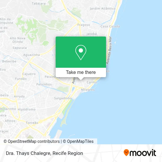 Dra. Thays Chalegre map