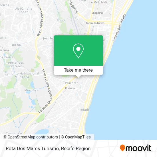 Rota Dos Mares Turismo map