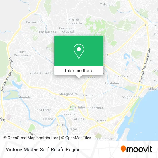 Victoria Modas Surf map
