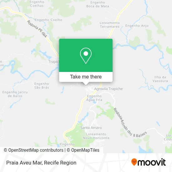 Praia Aveu Mar map
