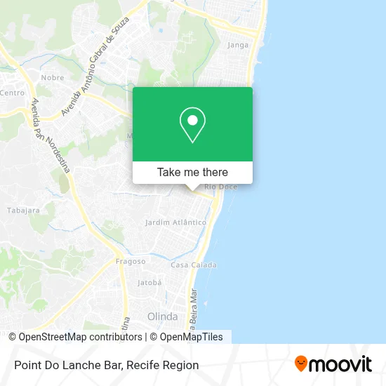 Point Do Lanche Bar map