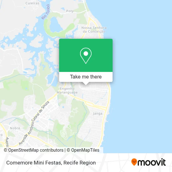 Comemore Mini Festas map