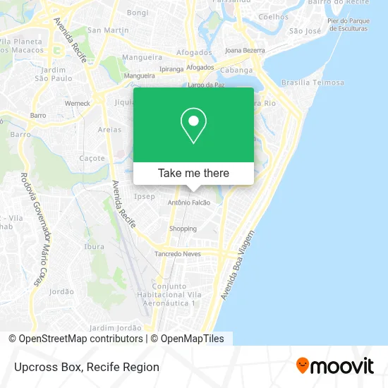 Upcross Box map